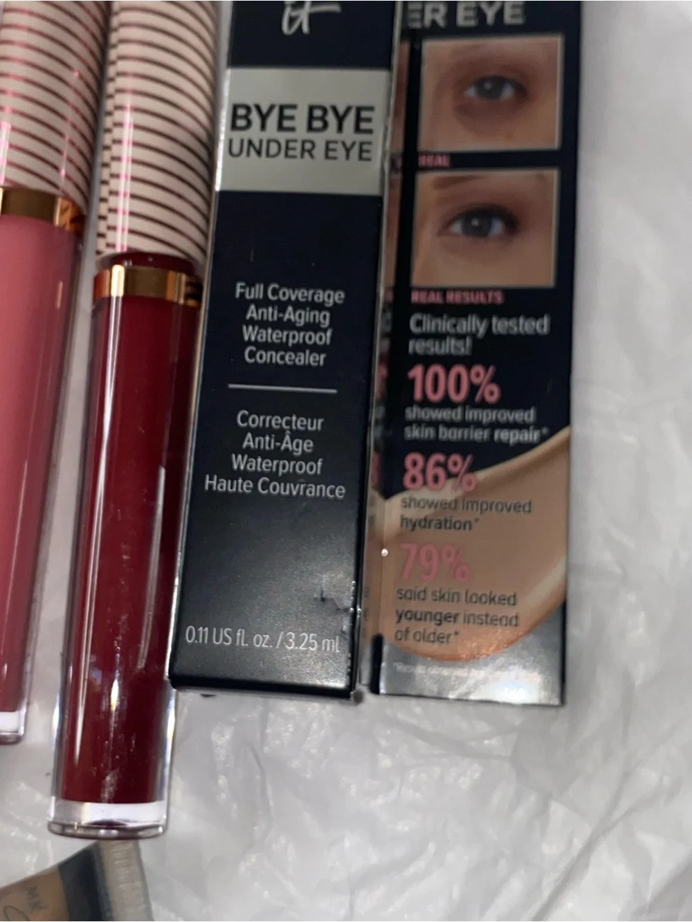 IT Cosmetics Bye Bye Under Eye Concealer & Liquid Lip Duo - Pink & Red